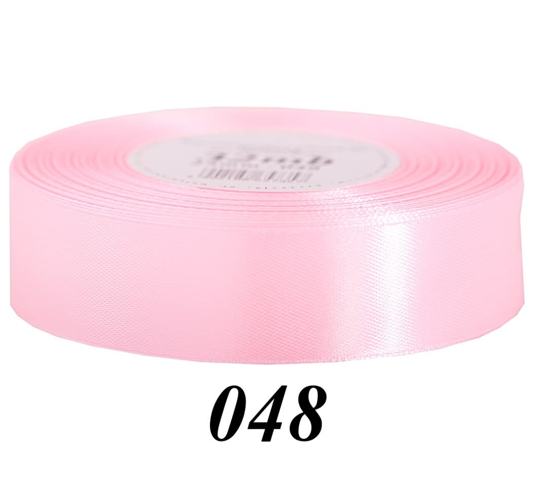 Wstążka satynowa 25mm/32mb, średni róż