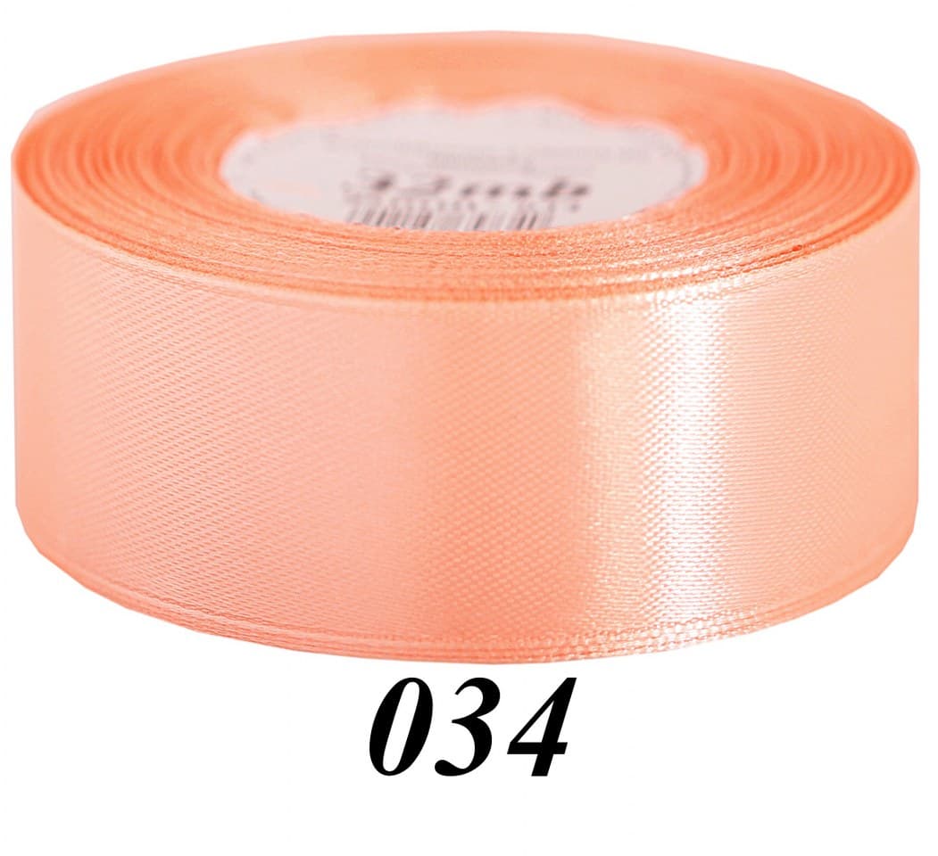 Wstążka satynowa 50mm/32mb, morelowa