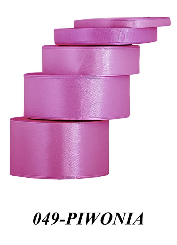 Wstążka satynowa 50mm/32mb, piwonia