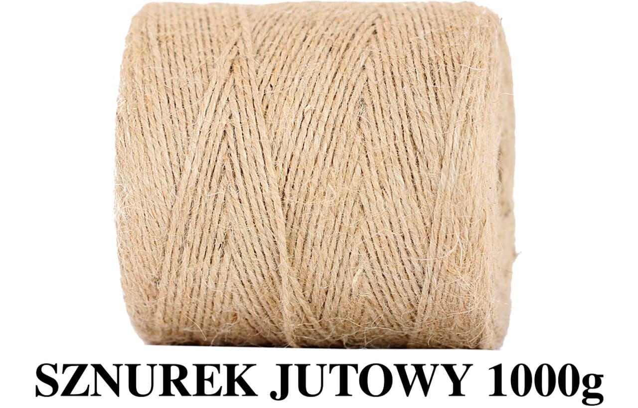 Sznurek jutowy, waga 1kg, dł. 500 metrów