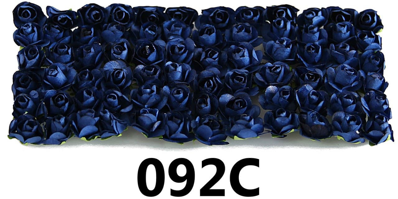 Kwiaty papierowe 20mm/72szt, ciemnogranatowe