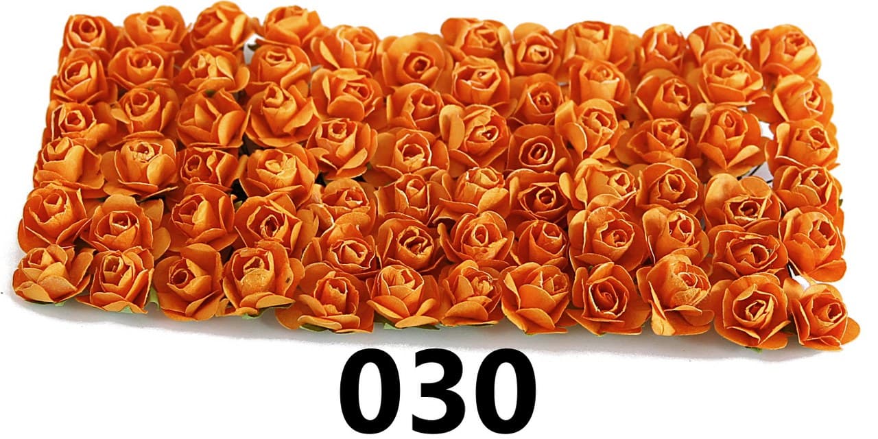 Kwiaty papierowe 20mm/72szt, pomarańczowe