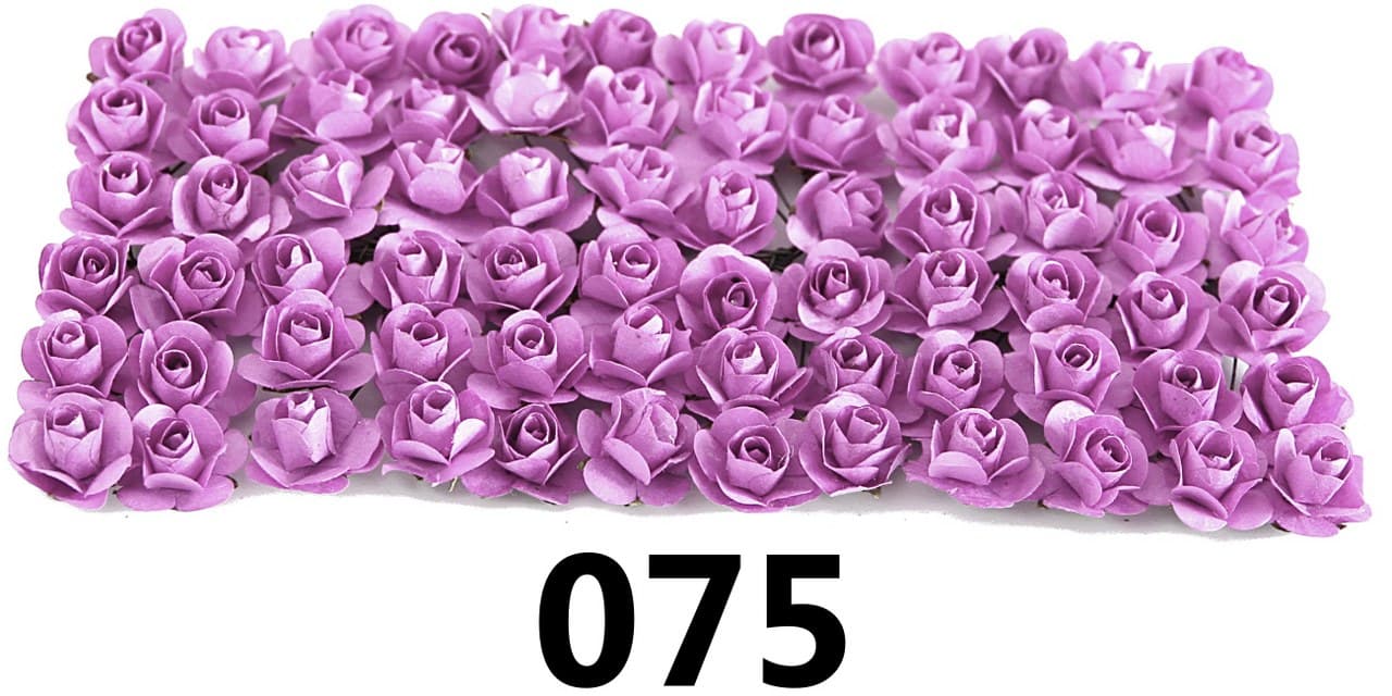 Kwiaty papierowe 20mm/72szt, wrzosowe