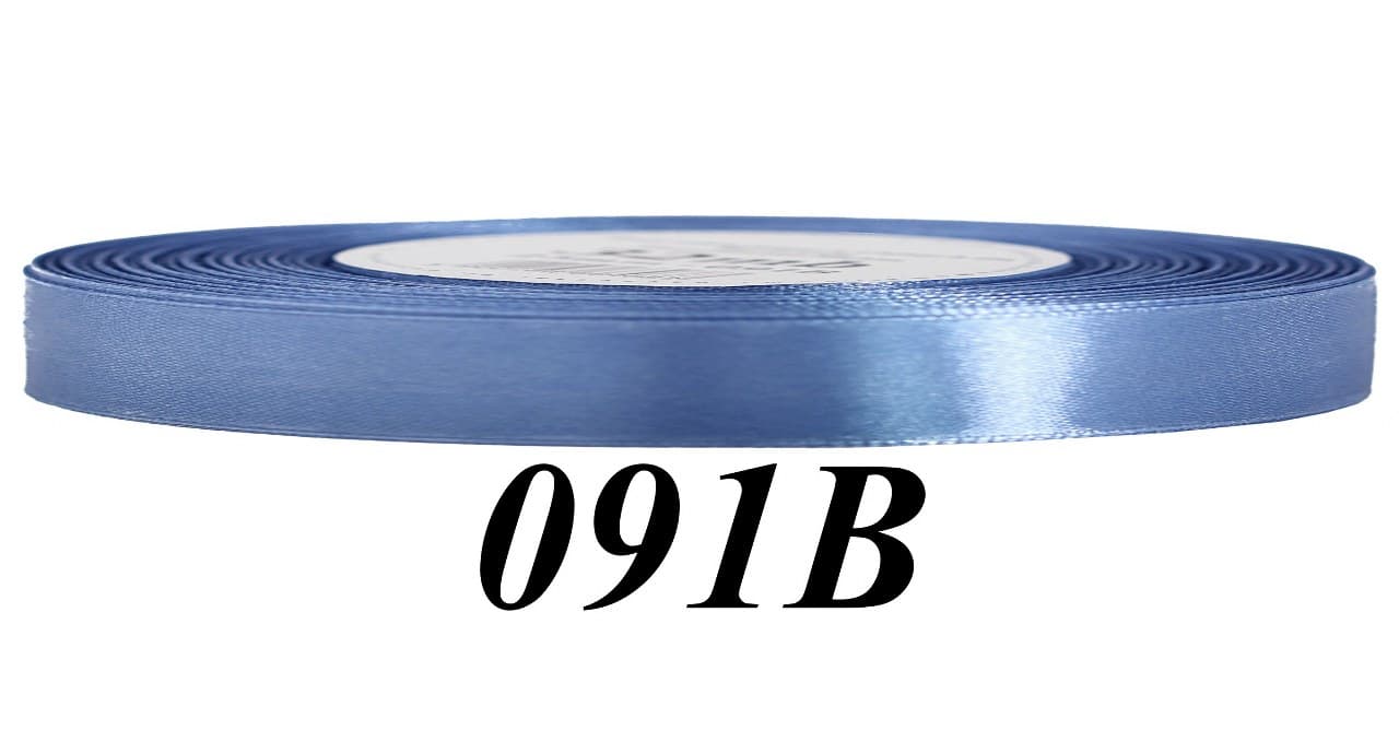 Wstążka satynowa 6mm/32mb, brudny błękit