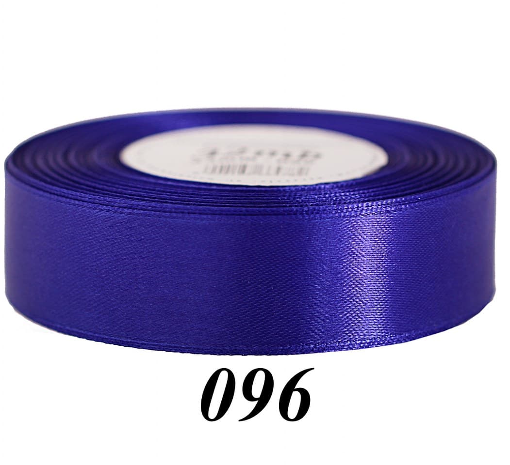 Wstążka satynowa 25mm/32mb, szafirowa