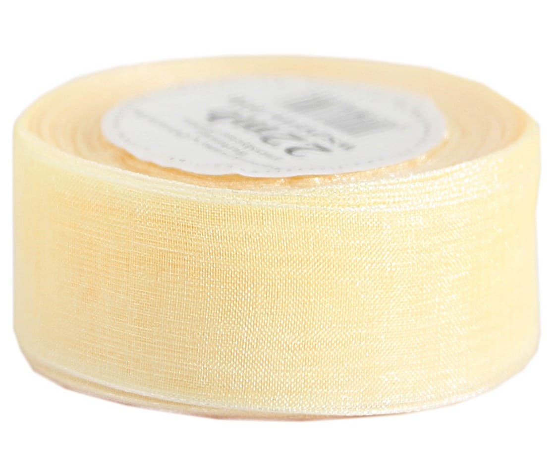 Wstążka szyfonowa, 50mm/22mb, kremowa