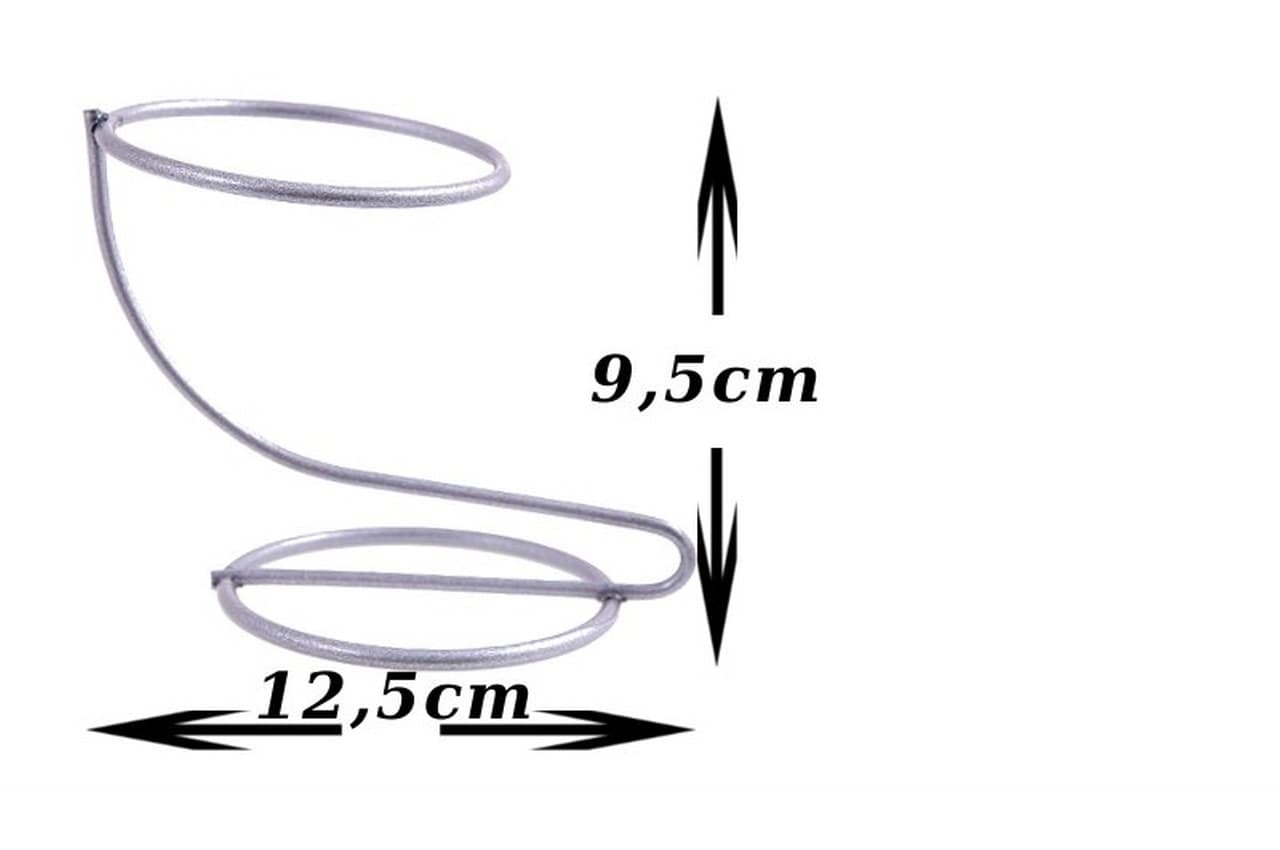 Stojak na jajko Faberge 85mm srebrny