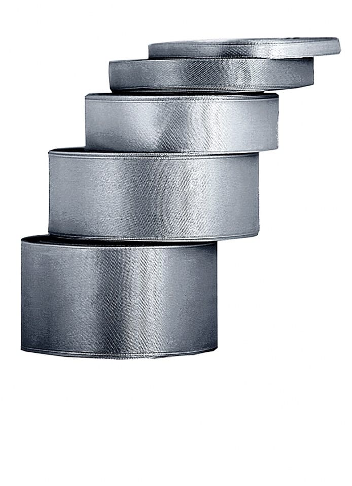 Wstążka satynowa 12mm/32mb, szara