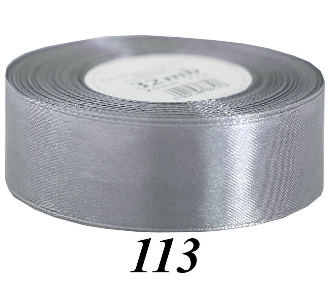 Wstążka satynowa 38mm/32mb, szara
