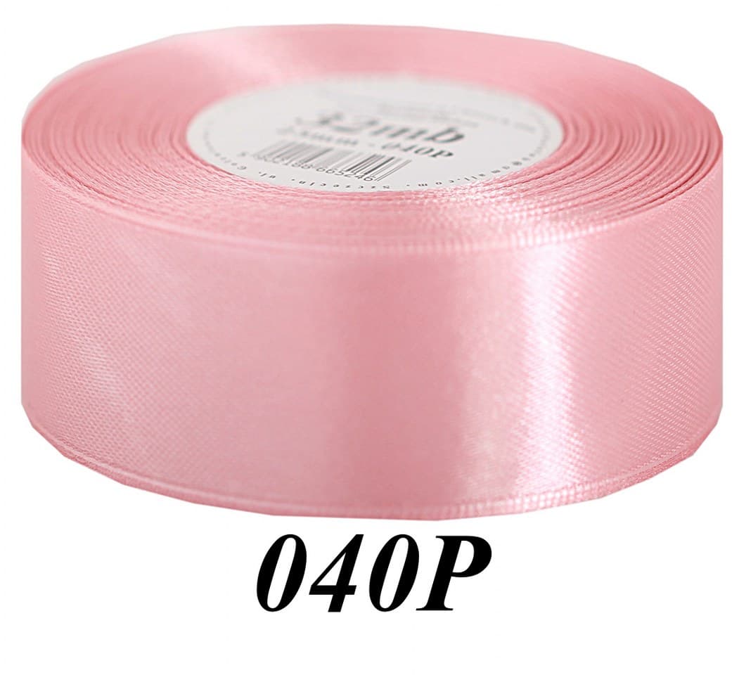 Wstążka satynowa 50mm/32mb, przydymiany róż
