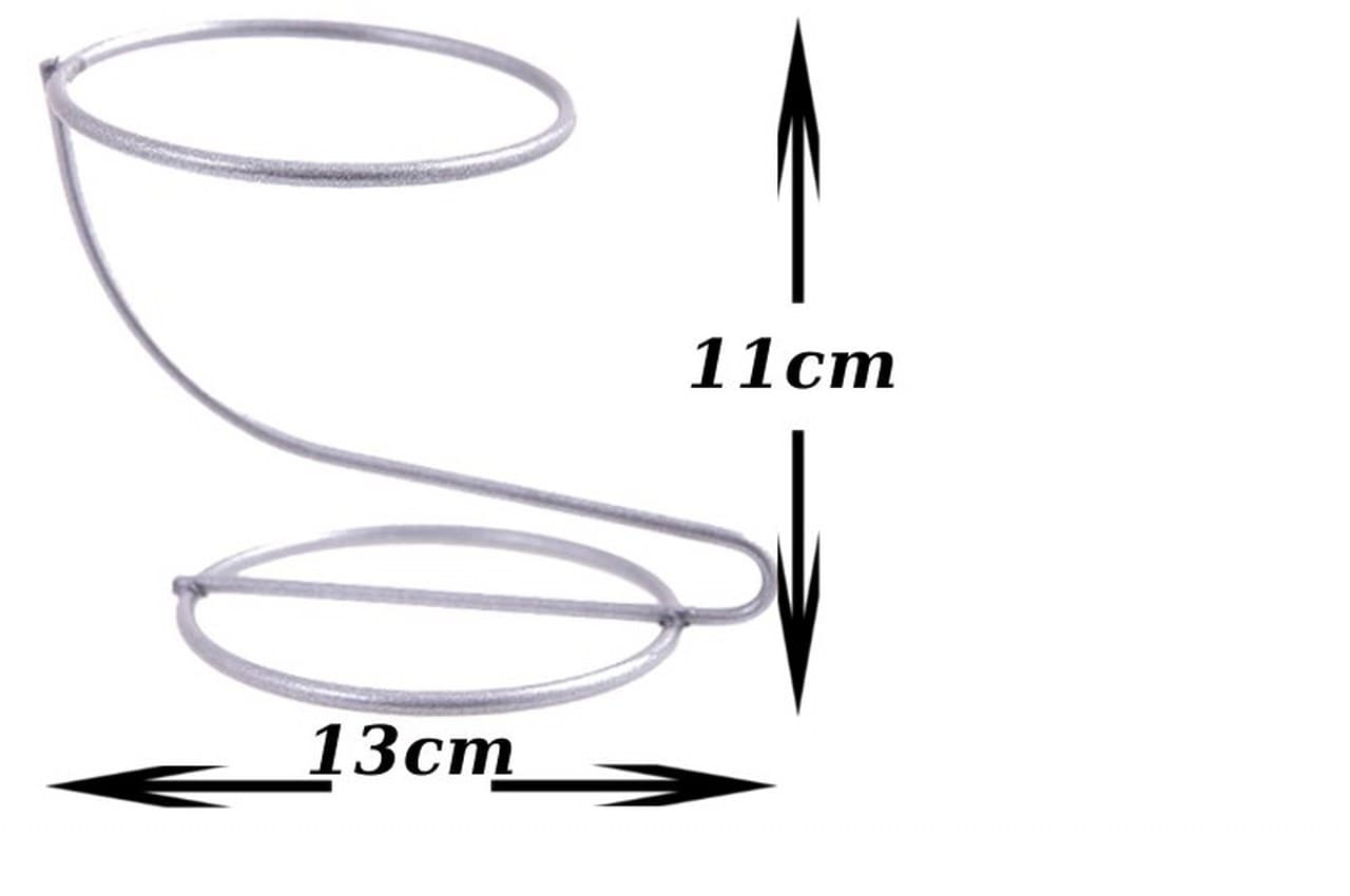 Stojak na jajko Faberge 95mm srebrny