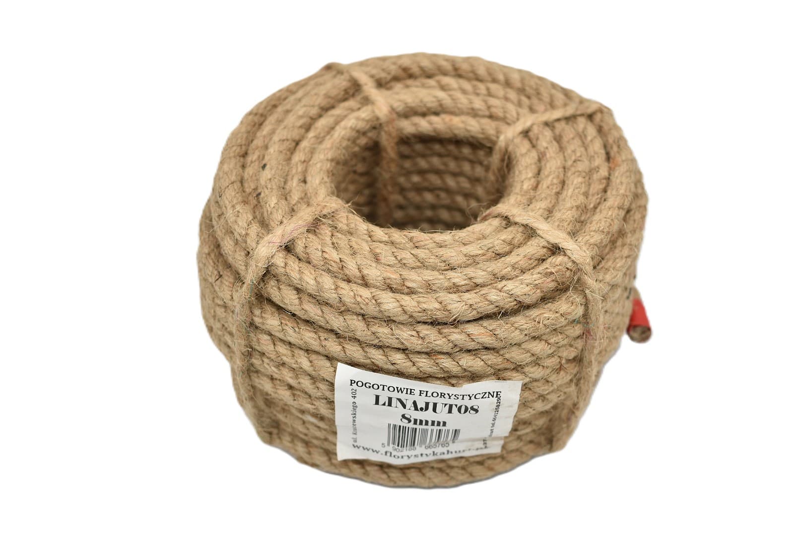Lina jutowa skręcana naturalna śr. 8mm/20mb