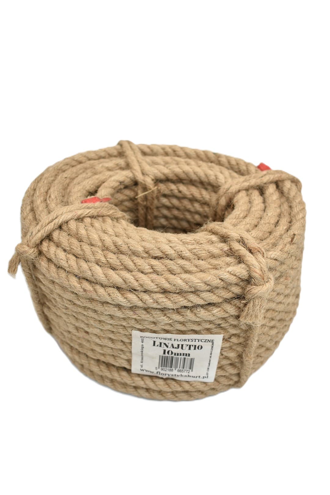 Lina jutowa skręcana naturalna śr. 10mm/20mb