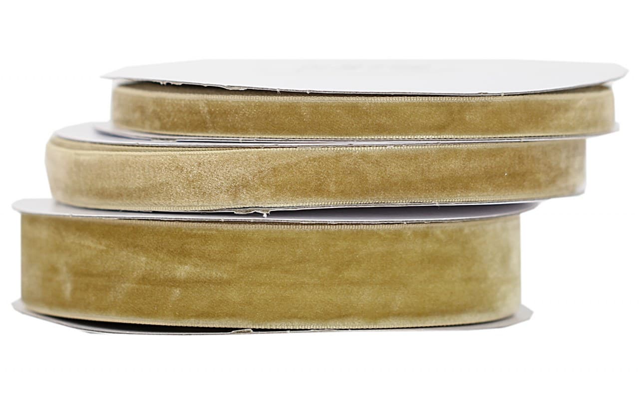 Wstążka aksamitna velvetowa, 9mm/9mb, cappuccino