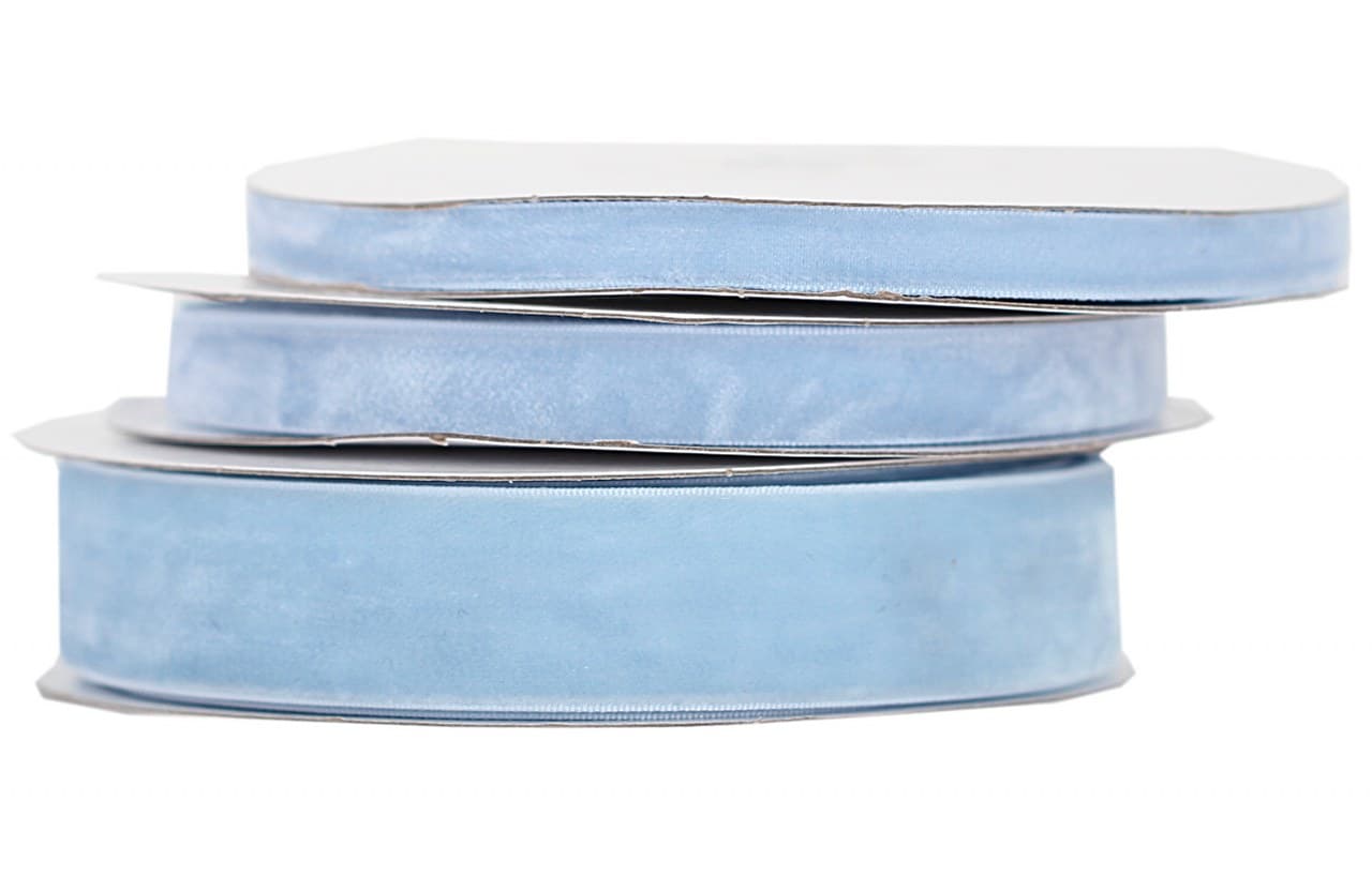 Wstążka aksamitna velvetowa 12mm/9mb ciemny błękit