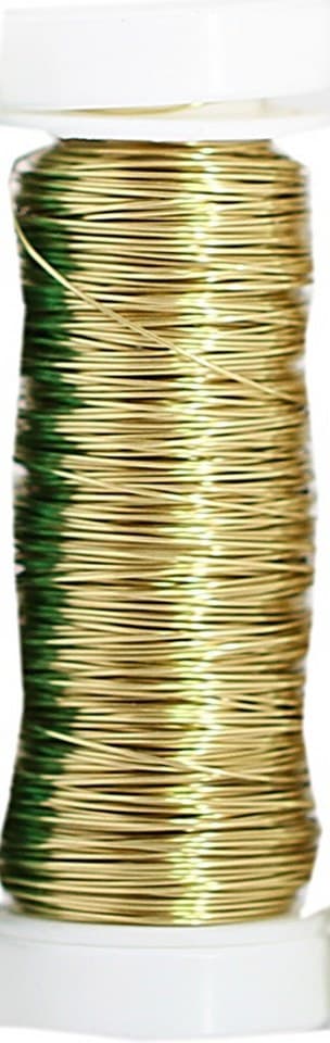 Drut stalowy metal 0,3mm/25g/ok.50mb, złoty