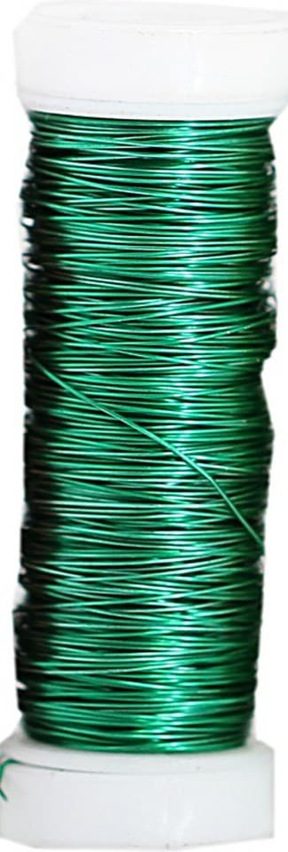Drut stalowy metal 0,3mm/25g/ok.50mb, zielony
