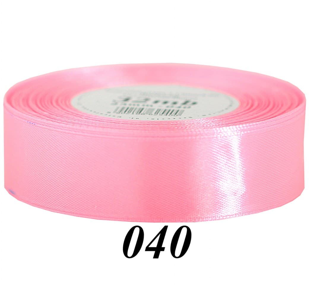 Wstążka satynowa 25mm/32mb, różowa