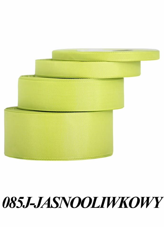 Wstążka rypsowa, 25mm/22mb, jasna oliwka