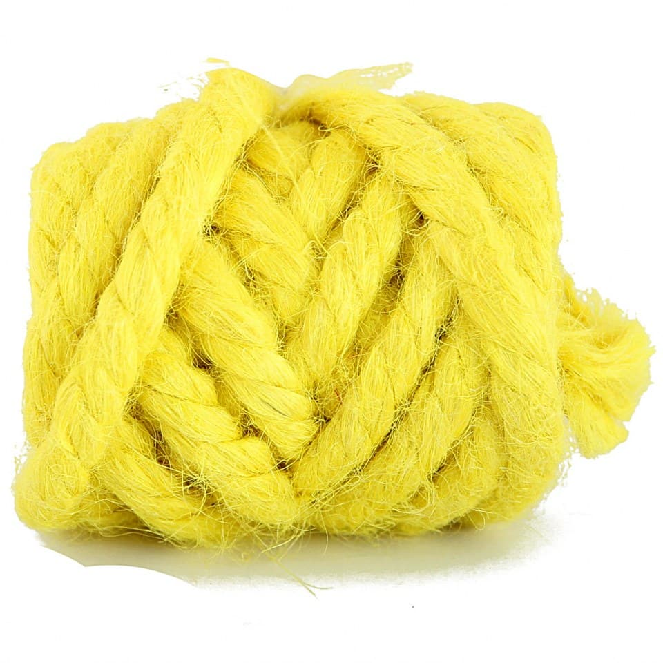 Sznurek jutowy, gr. 10mm/200g/ok. 6mb, żółty