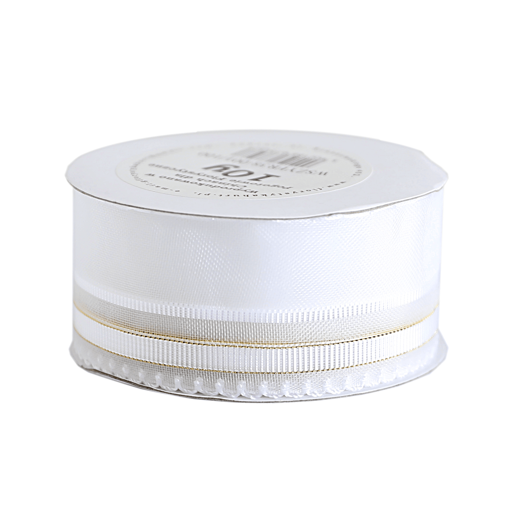 Wstążka szyfonowa/paski rypsowe złote, 38mm/10y