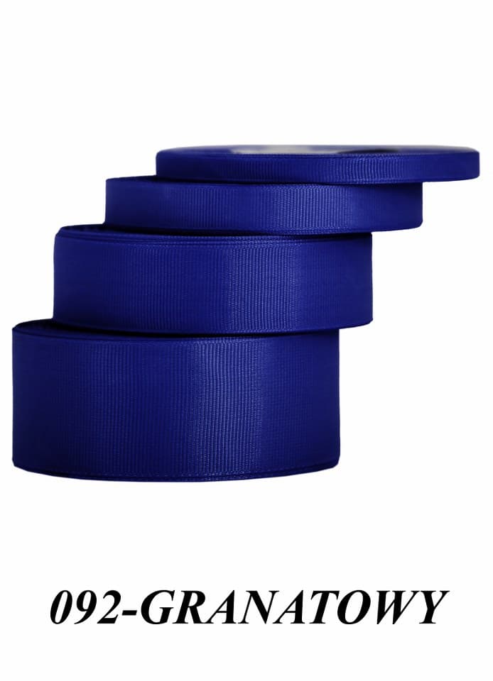 Wstążka rypsowa, 38mm/22mb, granatowa