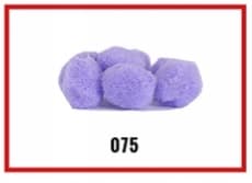 Pompony miękkie, śr. 2cm/50szt, wrzosowe