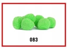 Pompony miękkie, śr. 2cm/50szt, seledynowe