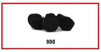 Pompony miękkie, śr. 2cm/50szt, czarne