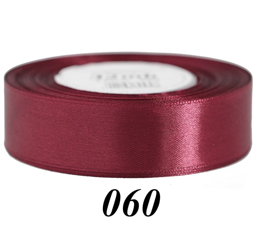 Wstążka satynowa 25mm/32mb, bordowa