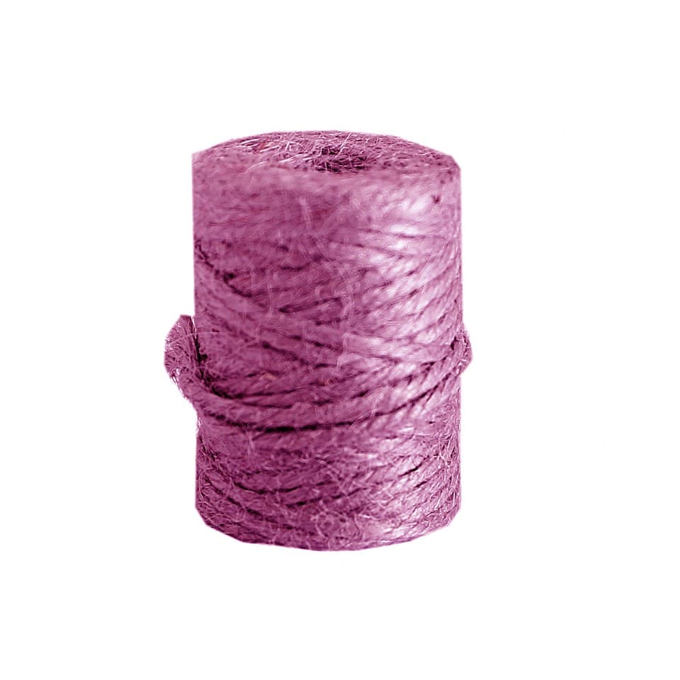 Sznurek jutowy, gr. 5mm/200g, ok. 18mb, różowy