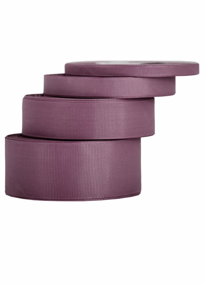 Wstążka rypsowa, 6mm/22mb, ciemny brudny róż