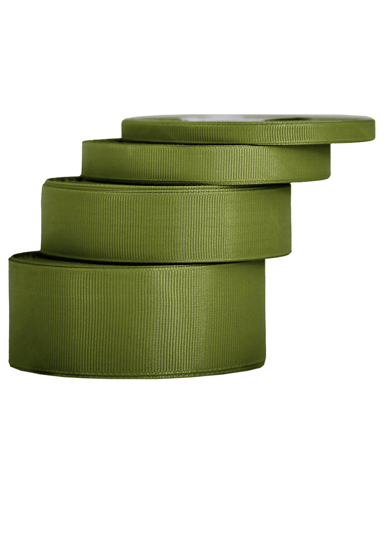 Wstążka rypsowa, 12mm/22mb, ciemna oliwka/3