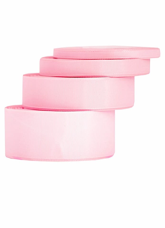 Wstążka rypsowa, 25mm/22mb, średni róż