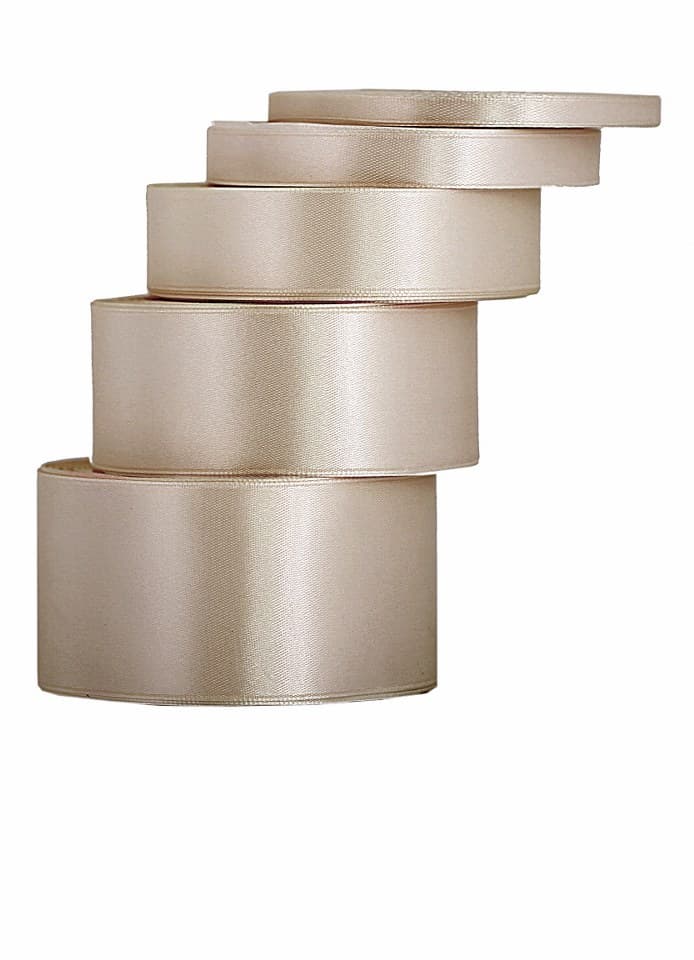 Wstążka satynowa 12mm/32mb, kawa z mlekiem/2