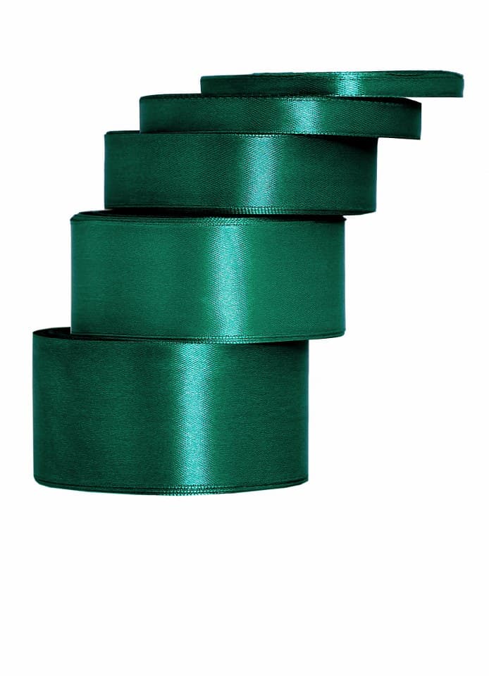 Wstążka satynowa 12mm/32mb, ciemna butelka