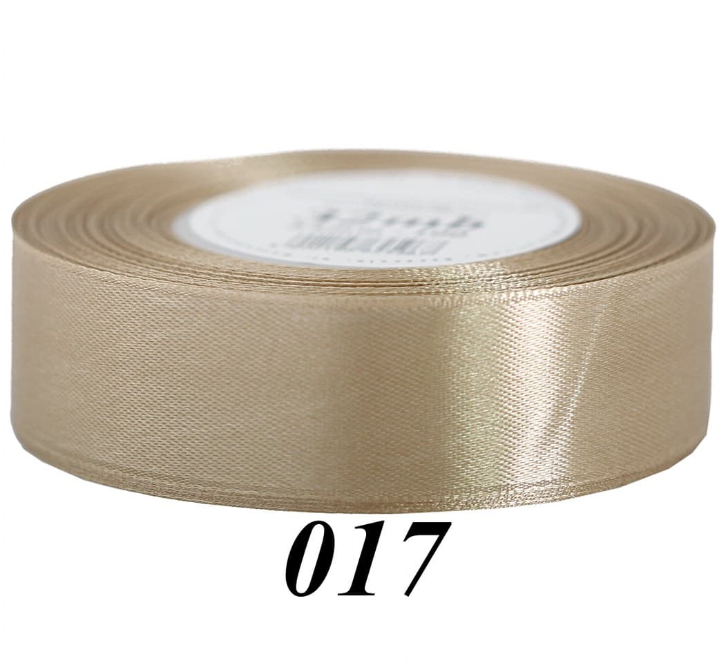 Wstążka satynowa 25mm/32mb, kawa z mlekiem/2