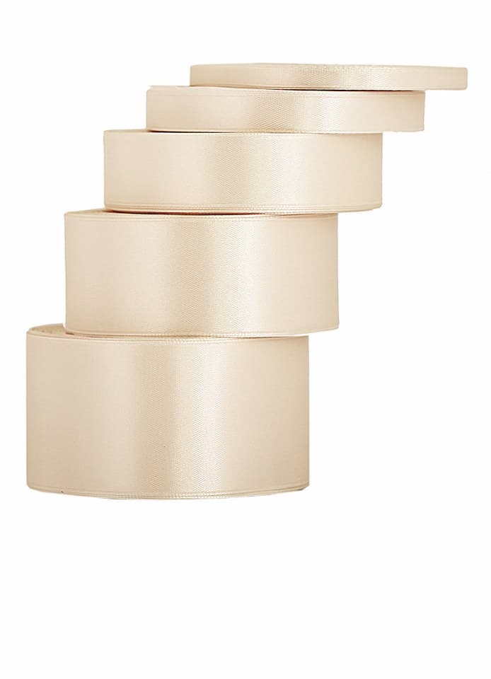 Wstążka satynowa 25mm/32mb, jasny złoty