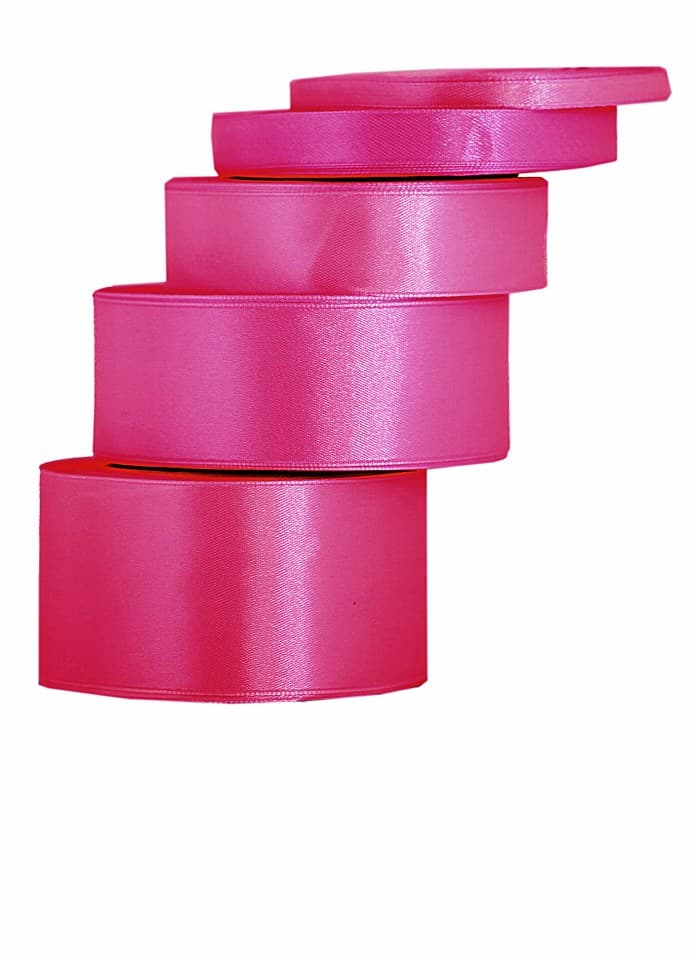 Wstążka satynowa 38mm/32mb, cyklamenowa