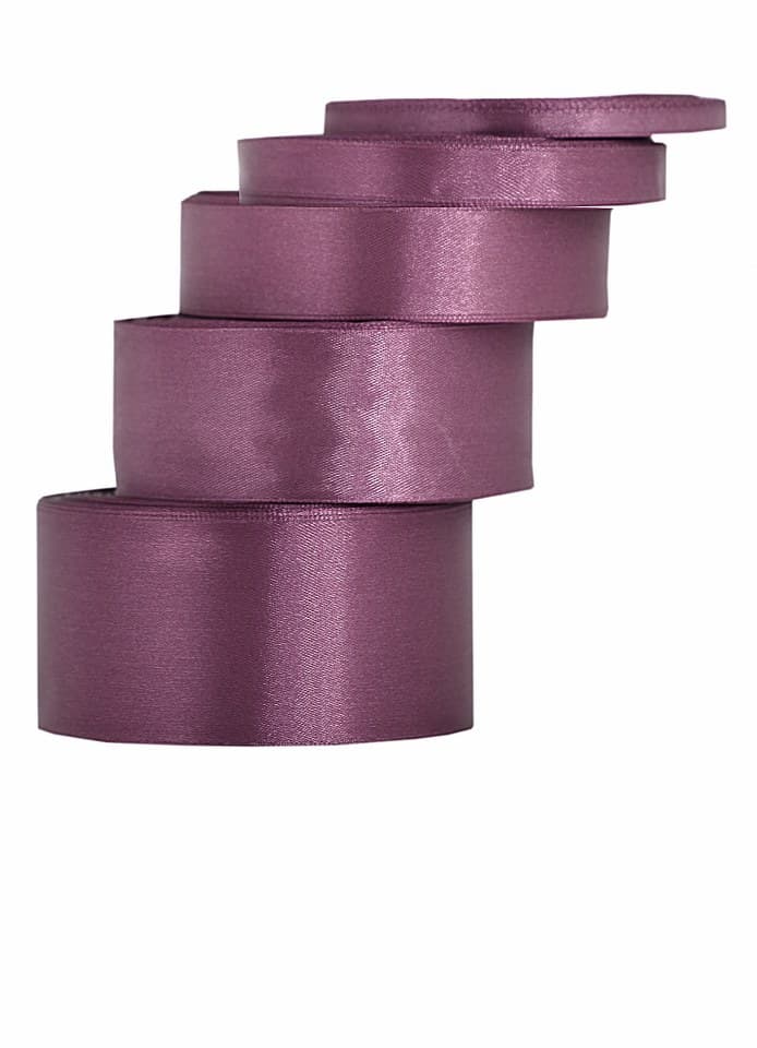 Wstążka satynowa 50mm/32mb, ciemny brudny róż