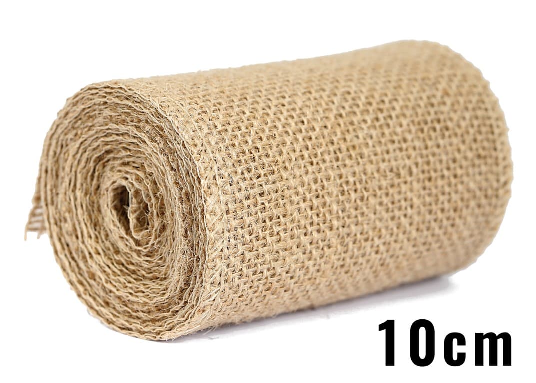 Juta obszywana naturalna, 10cm/3y
