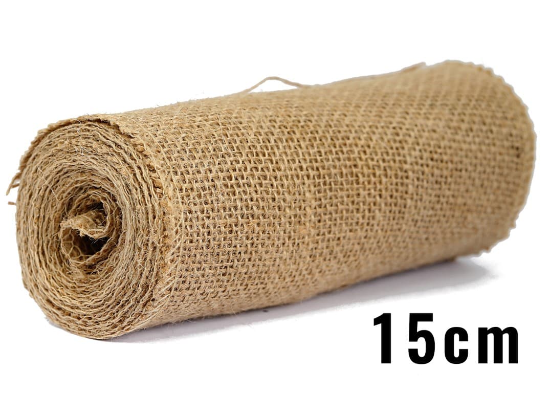 Juta obszywana naturalna, 15cm/3y