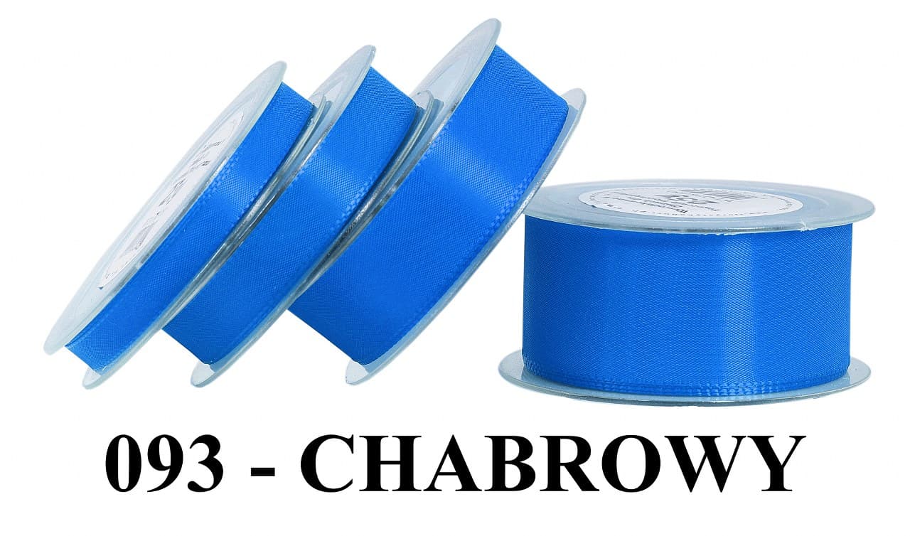 Wstążka z tafty, 25mm/22mb, chabrowa