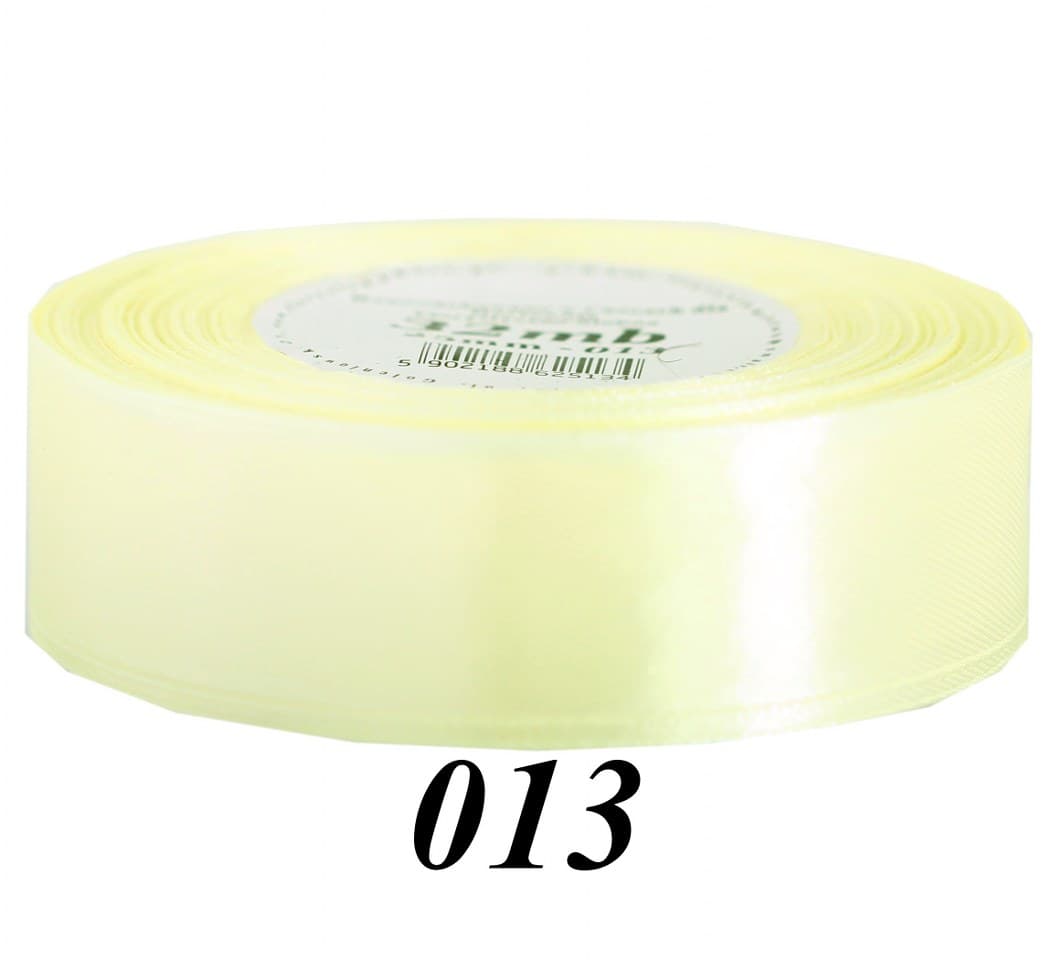 Wstążka satynowa 25mm/32mb, budyniowa