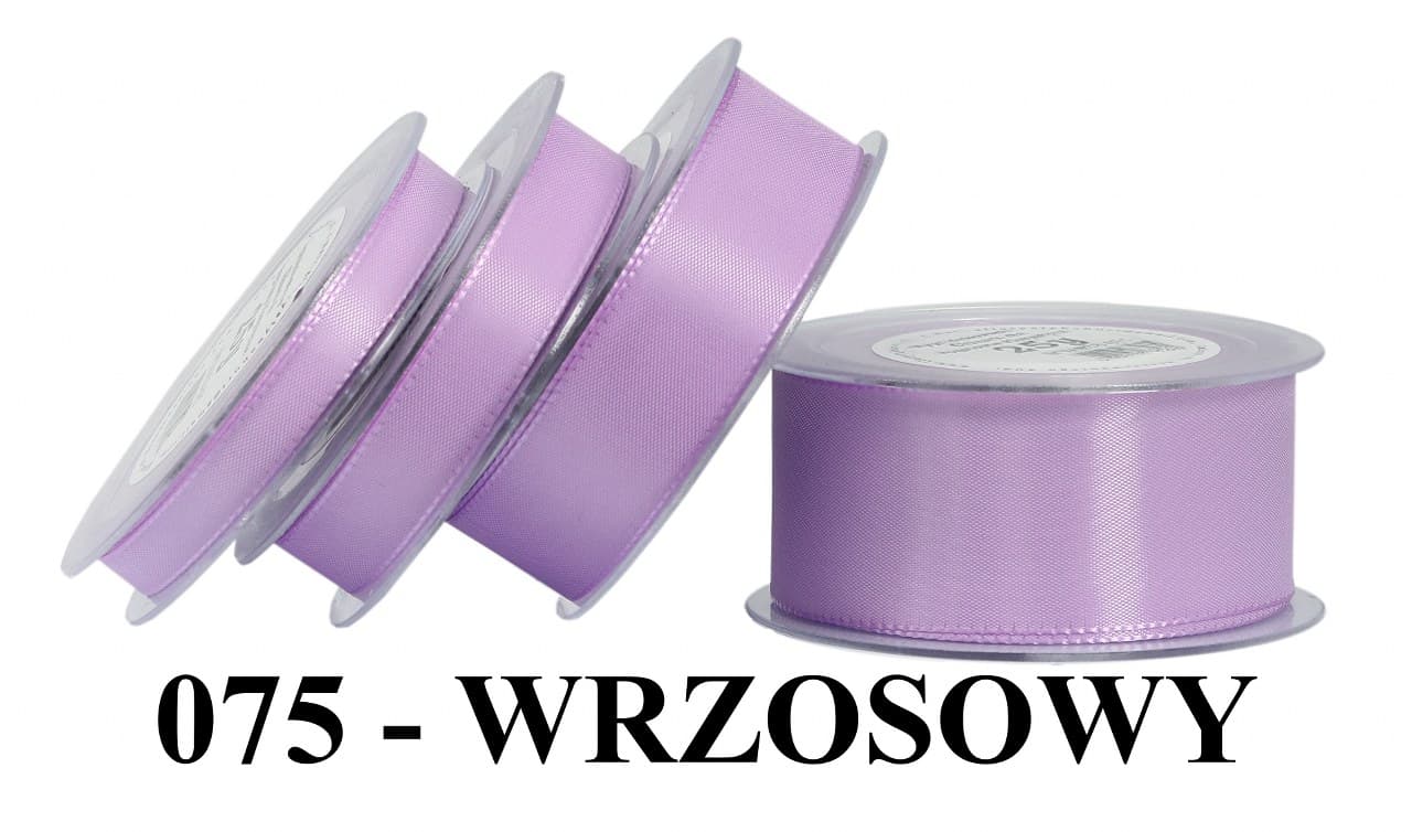 Wstążka z tafty, 25mm/22mb, wrzosowa