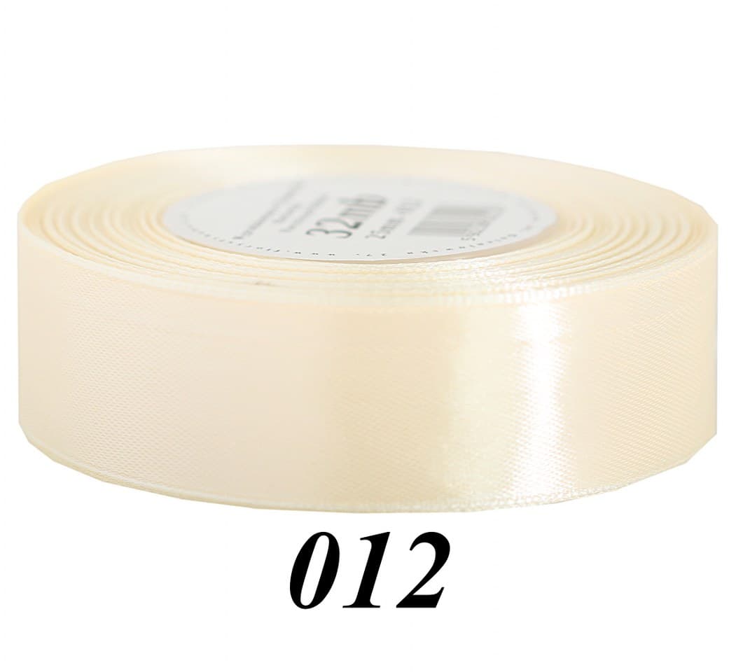 Wstążka satynowa 25mm/32mb, ciemnokremowa