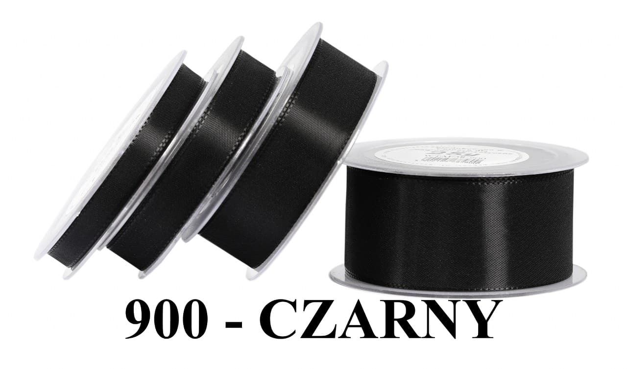 Wstążka z tafty, 15mm/22mb, czarna