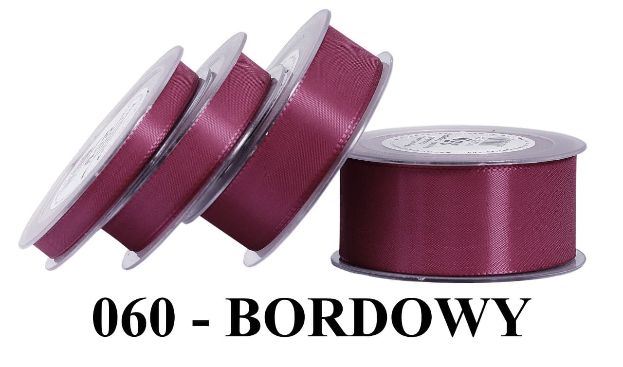 Wstążka z tafty, 10mm/22mb, bordowa