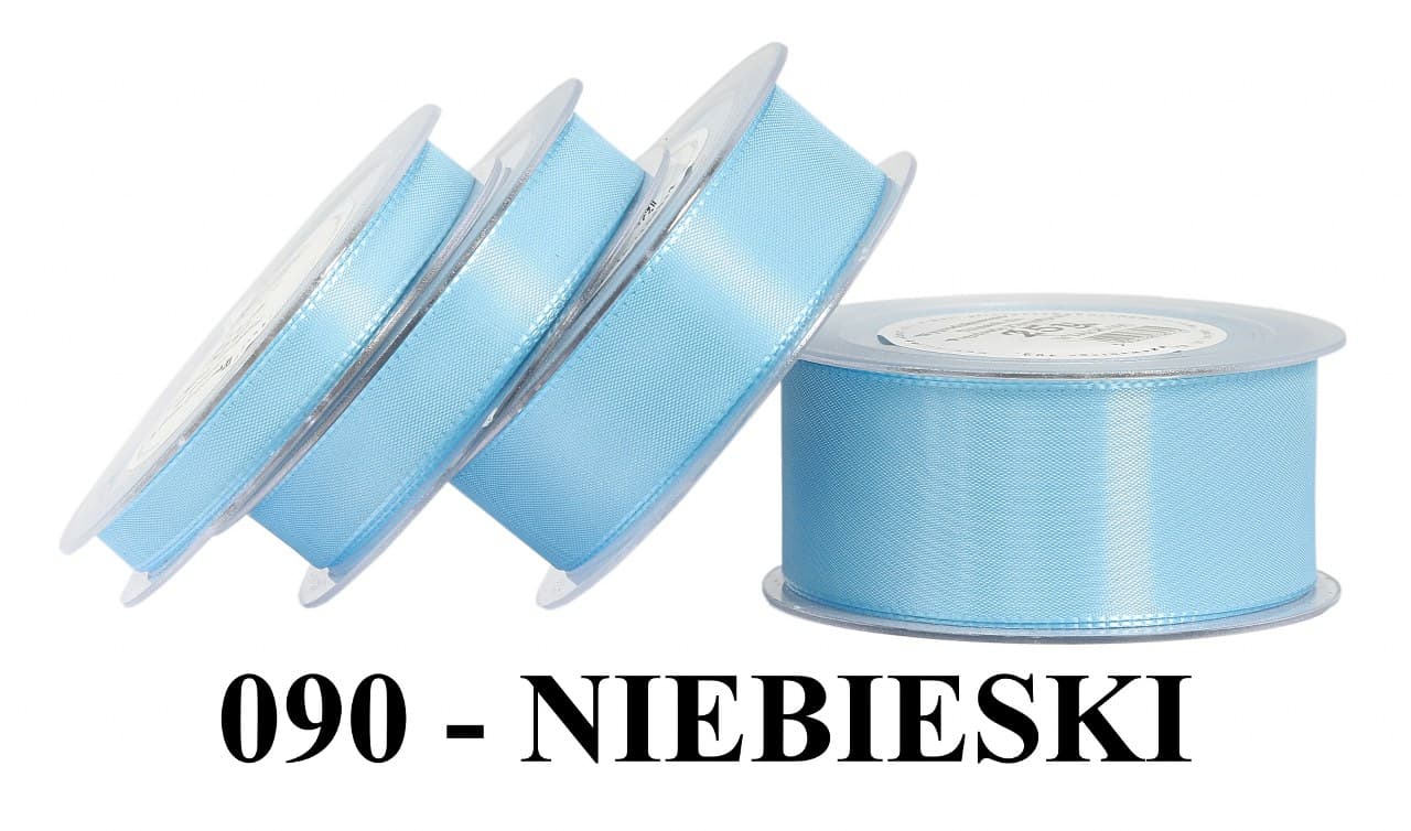 Wstążka z tafty, 10mm/22mb, niebieska