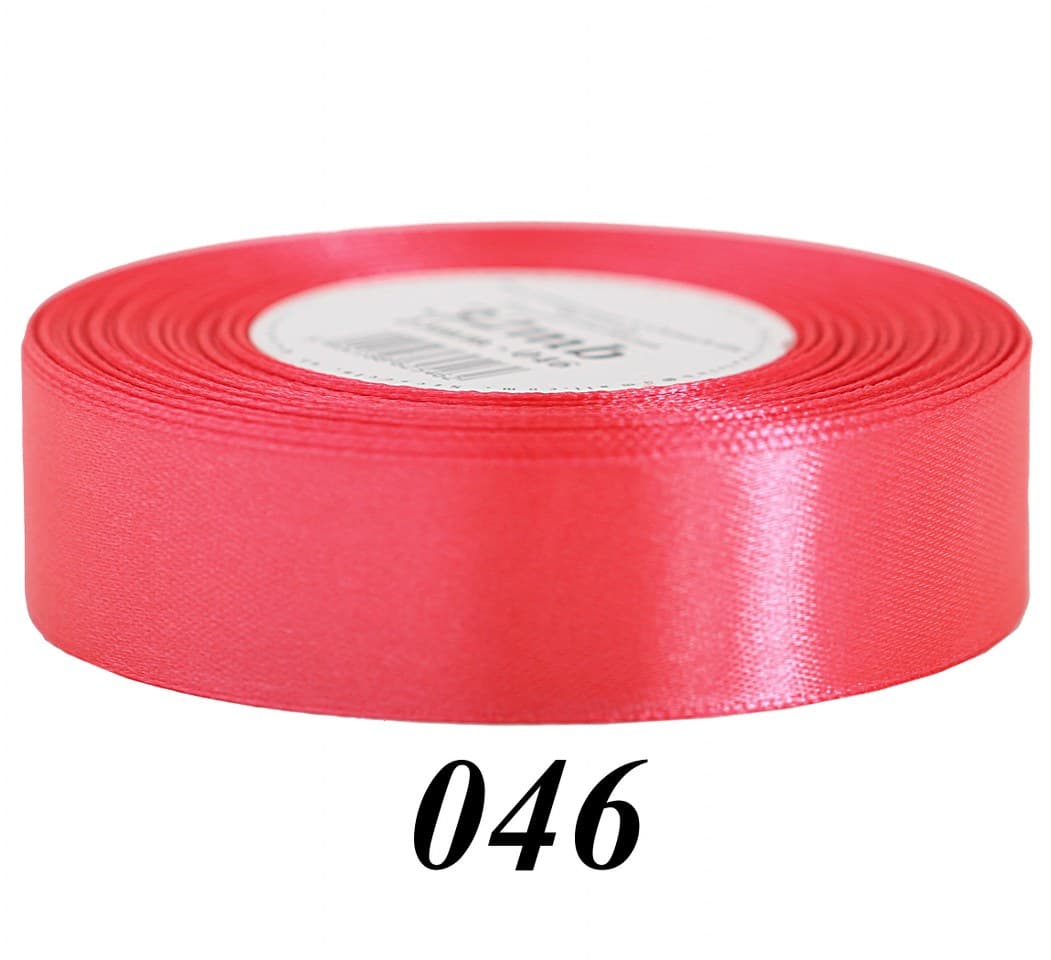 Wstążka satynowa 25mm/32mb, malinowa